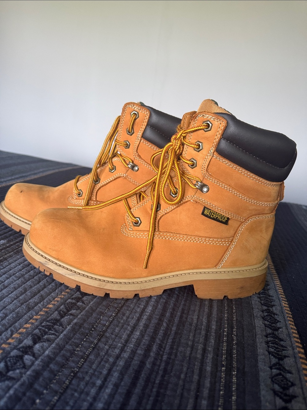 Brahma Wheat/Tan Waterproof Work Boots Size 11